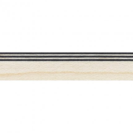 Incrustations de bordure, érable naturel avec trois bandes noires