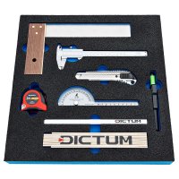 DICTUM Werkzeugmodul Messmittel, 8-teilig