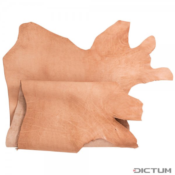 Pelle di bufalo, spessore 3,0-3,5 mm, mezza pelle, colore naturale, 2,11-2,2 m²