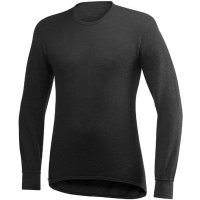 Podkoszulka Woolpower, Podkoszulka Woolpower, długi rękaw, czarna, 200 g/m², rozmiar XS