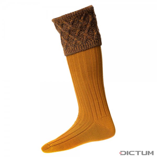 Chaussettes de chasse p. homme House of Cheviot FORRES, ocre, M (42-44)