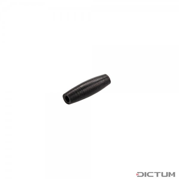 Koraliki z masy rogowej „Hairpipe” czarne, 24 mm, 10 sztuk