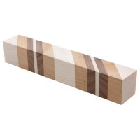 Quadrello grezzo per strumenti di scrittura 45°, 3 tipi di legno