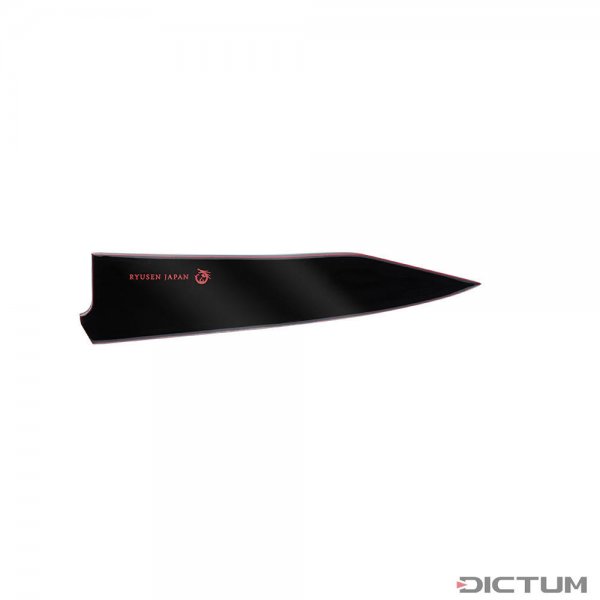Dřevěné pouzdro na nůž Fukaku-Ryu Urushi Hocho, Gyuto, nůž na ryby a maso 135 mm