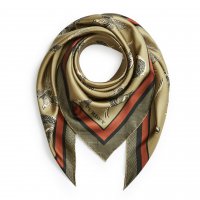 Purdey Scarf »Graphic Purdey Scarf »Graphic Pheasants«, Hand Rolled Silk