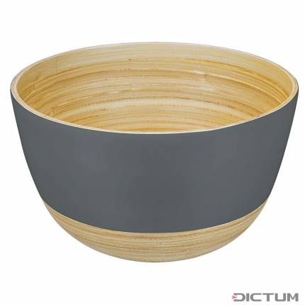 Bol en bambou BiMa, grand, taupe foncé