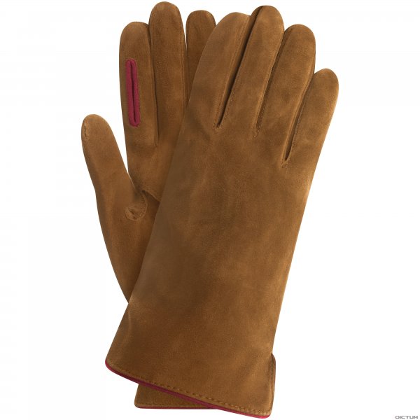 MERAN Men’s Shooting Gloves, Goat Suede, Unlined, Maroon, Size 8.5
