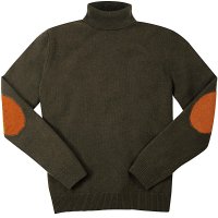 Męski sweter z golfem Męski sweter z golfem Geelong „Luke”, zielony, L