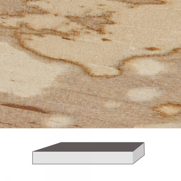 桦木木板，300 x 60 x 60毫米。