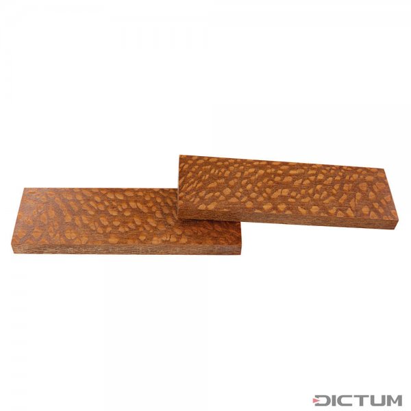 Lace Wood, stabilizzato, impugnature di coltelli, 140 x 43 x 10 mm