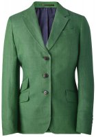 Damenblazer, Irisches Damenblazer, Irisches Leinen, grün, Größe 36