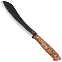 Brisa »Bigmuk« Outdoor Knife, Stabilised Masur Birch