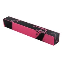 Carrelet pour stylos, en acrylique, noir/ rose