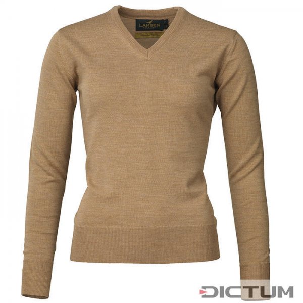 Laksen »Carnaby« Ladies V-Neck Sweater, Sand, Size S
