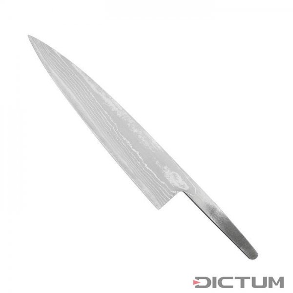 Lame Damas brute, 15 couches, Gyuto 135 mm