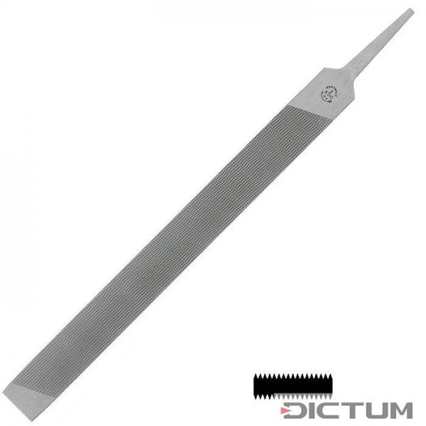 Plochý pilník Friedr. Dick, jednoduchý řez, řez 2, délka řezu 200 mm
