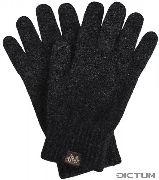 Gloves, Possum Merino, Anthracite Melange, Size M