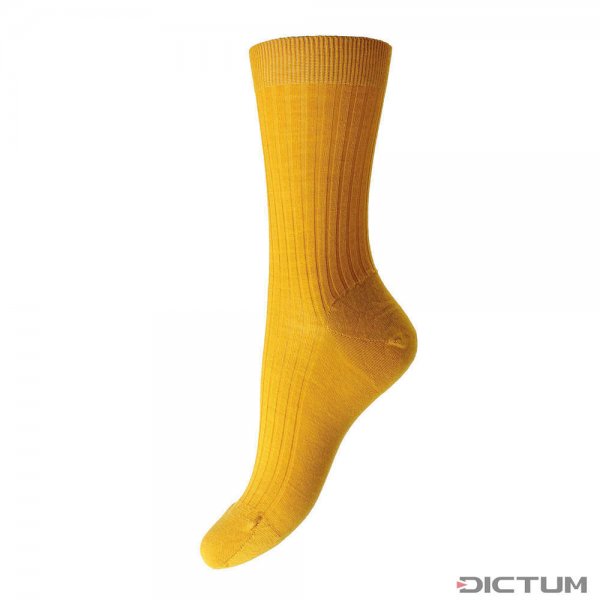Pantherella Ladies Socks ROSE, Bright Gold, One Size (37-41)
