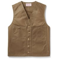 Filson Oil Tin Cloth Filson Oil Tin Cloth Vest, Dark Tan, Größe S