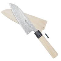 Универсальный нож Hayashi Hocho, с деревянными ножнами, Santoku