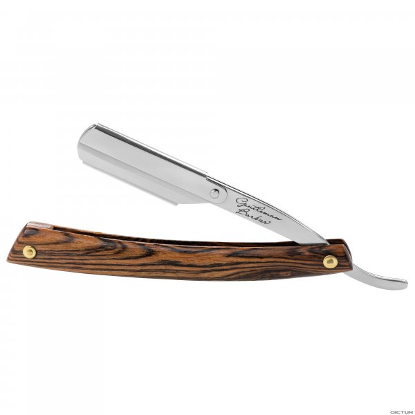 Gentleman Barbier Rasiermesser mit Wechselklinge, Bocote