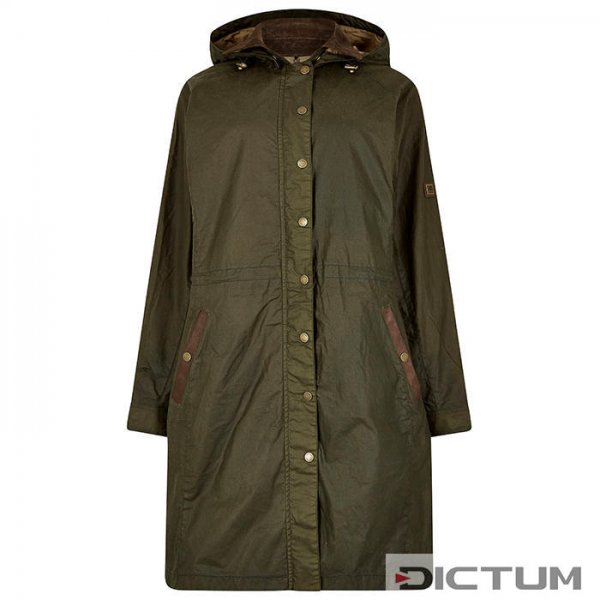 Manteau en coton ciré pour femme Dubarry »Ballyvaughan«, vert sapin, taille 34