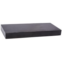 Blok z buvolího rohu, černý, leštěný, 160 x 60 x 16 mm