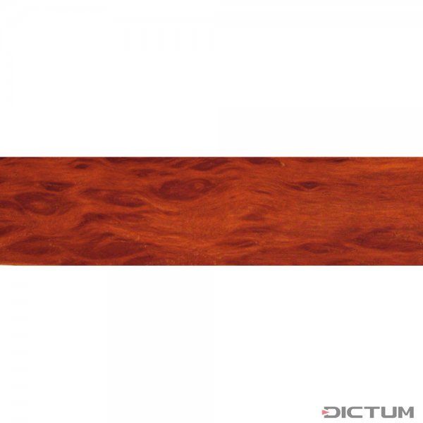 Australian Precious Wood, Square Timber, Length 300 mm, Figured Jarrah