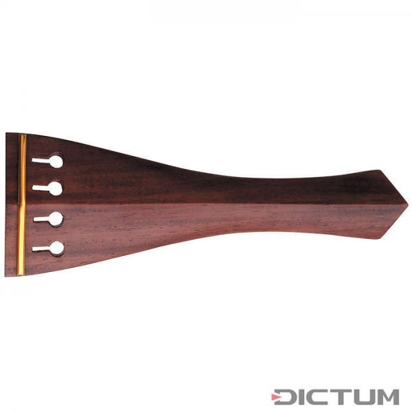 Tailpiece English Model, Rosewood, Brass Fret, Violin 4/4, 115 mm