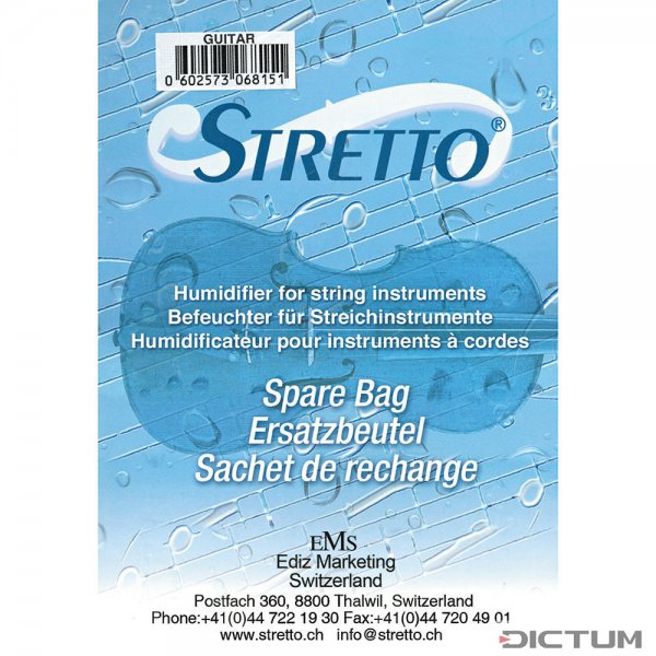 Replacement Bags for Stretto Humidifier, Guitar