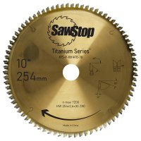 SawStop Circular Saw SawStop Circular Saw Blade, Titanium Series, TC 254 x 2.6 x 30, W80