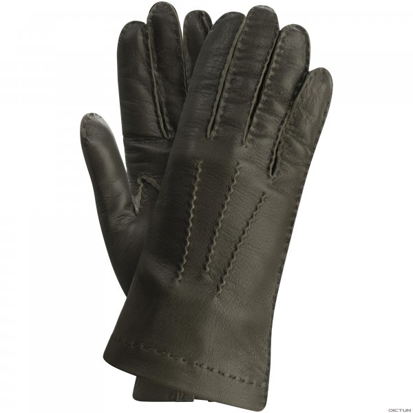 »Bryne« Ladies' Shooting Gloves, Deerskin, Unlined, Khaki, Size 6.5