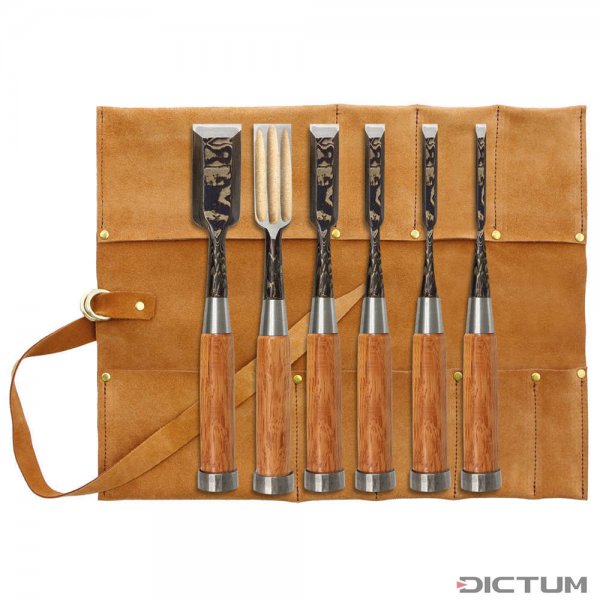 Okubo Oire Nomi Annual Ring, Chisels, 6-Piece Set