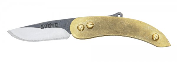 Nóż składany Svörd Peasant Micro, mosiądz