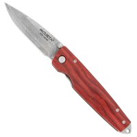 Mcusta Folding Knife, Micarta Red
