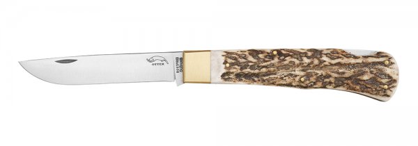 Cuchillo plegable Otter, cuerno de ciervo
