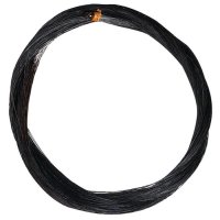 Mèche noire pour archet, qualité *, 72 cm, 10 g