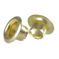 Brass Eyelets, Ø 5 mm, 250-Piece Set