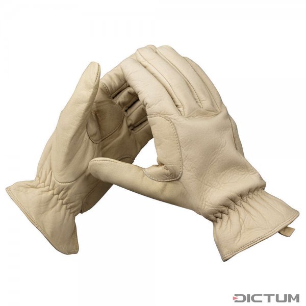 Elegant Gardening Gloves made of Cowhide, Size 10