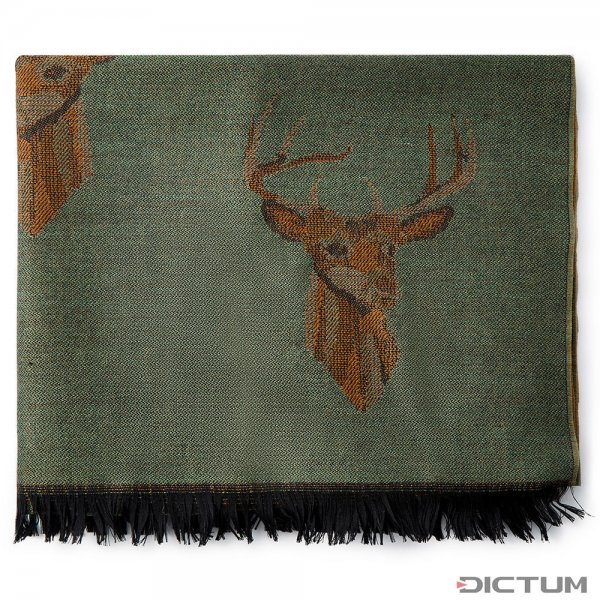Dubarry »Heatherbell« Stole, Deer Design, Dark Green