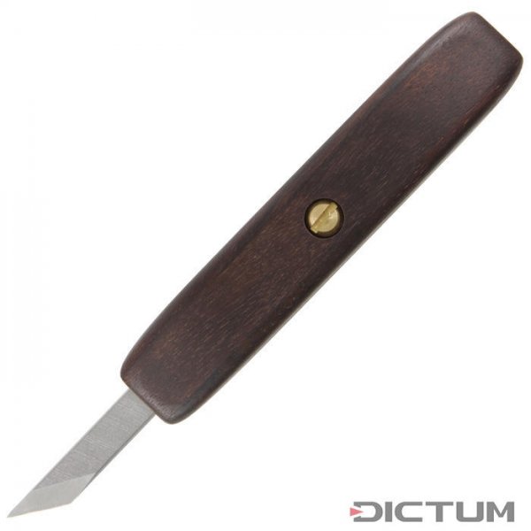 Cuchillo para madera Pfeil, con mango de madera noble, ancho de hoja 9 mm