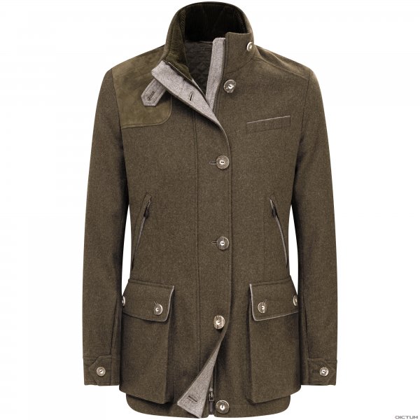 Giacca in loden da donna Habsburg »Anita«, marrone fango/grigio ardesia, 44