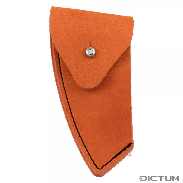 Leather Sheath for DICTUM »Forest Edition« Hatchet, Buffalo Leather, Orange