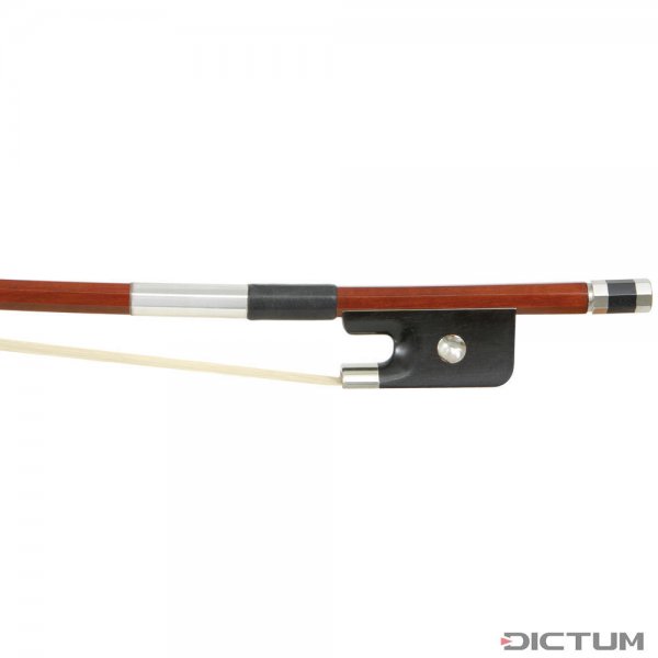 Brazilwood Bow, Nickel Silver Mounted, Octagonal Stick, Bass 3/4 F