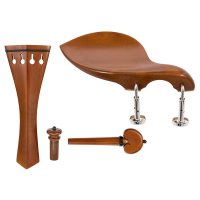 Peykov Set, Boxwood, Peykov Set, Boxwood, Black Trim, 7-piece Set, Violin 4/4, Thin