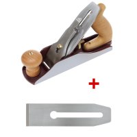 DICTUM Smoothing Plane No. 4, SK4 Blade, incl. Replacement Blade