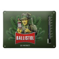 Ballistol带温度计的金属板