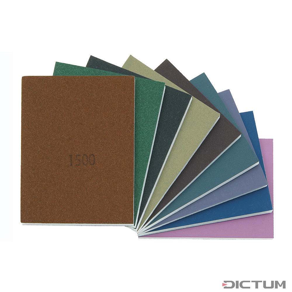 Micro-Mesh Soft Pads, 100 x 75 mm, 9-Piece Set | Abrasives | Dictum