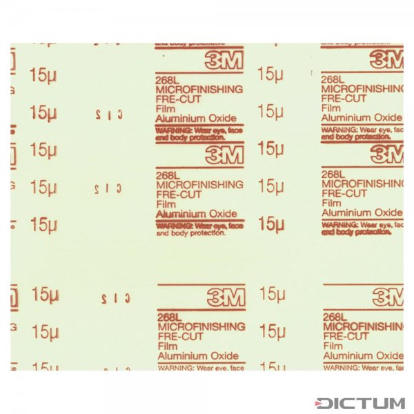 Hoja de película de microacabado 3M Stikit, 15 micras, 230 x 280 mm, 1 pieza