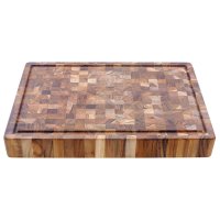 Teak Chopping and Cutting Board with Juice Groove